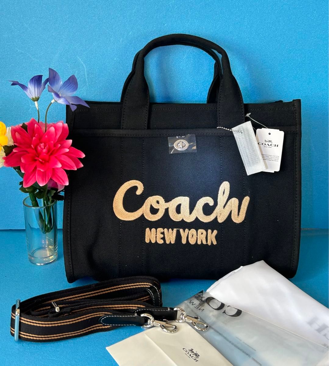 COACHカーゴトートバッグ34 ・レザー/ブラック COACH カーゴトートバッグ34新品|Yahoo!フリマ(旧PayPayフリマ)