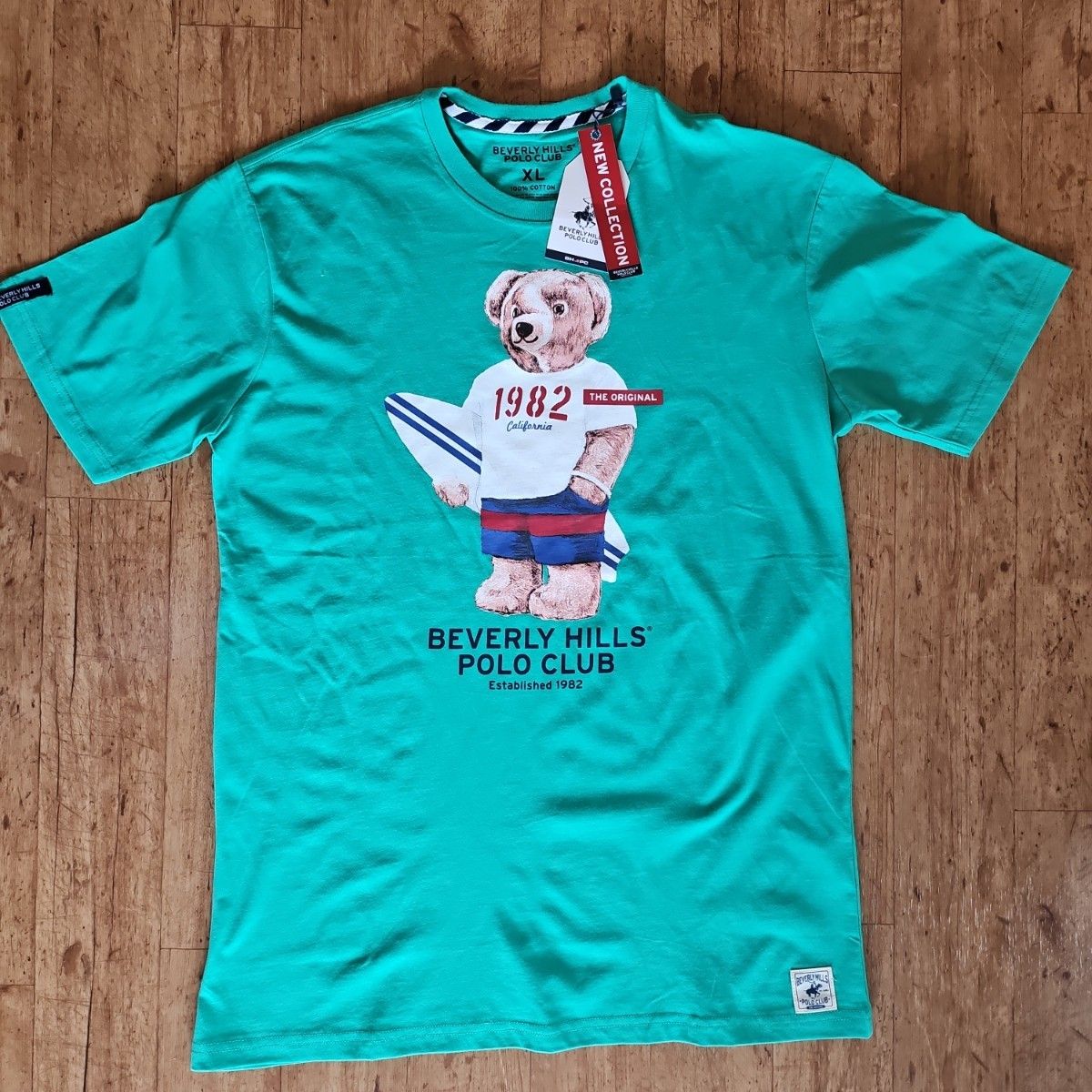 【ASKYURSELF】BEVERLY HILLS T ビバリーヒルズTシャツ 水色 新品タグ付き】ビバリーヒルズポロクラブ熊Tシャツ|Yahoo