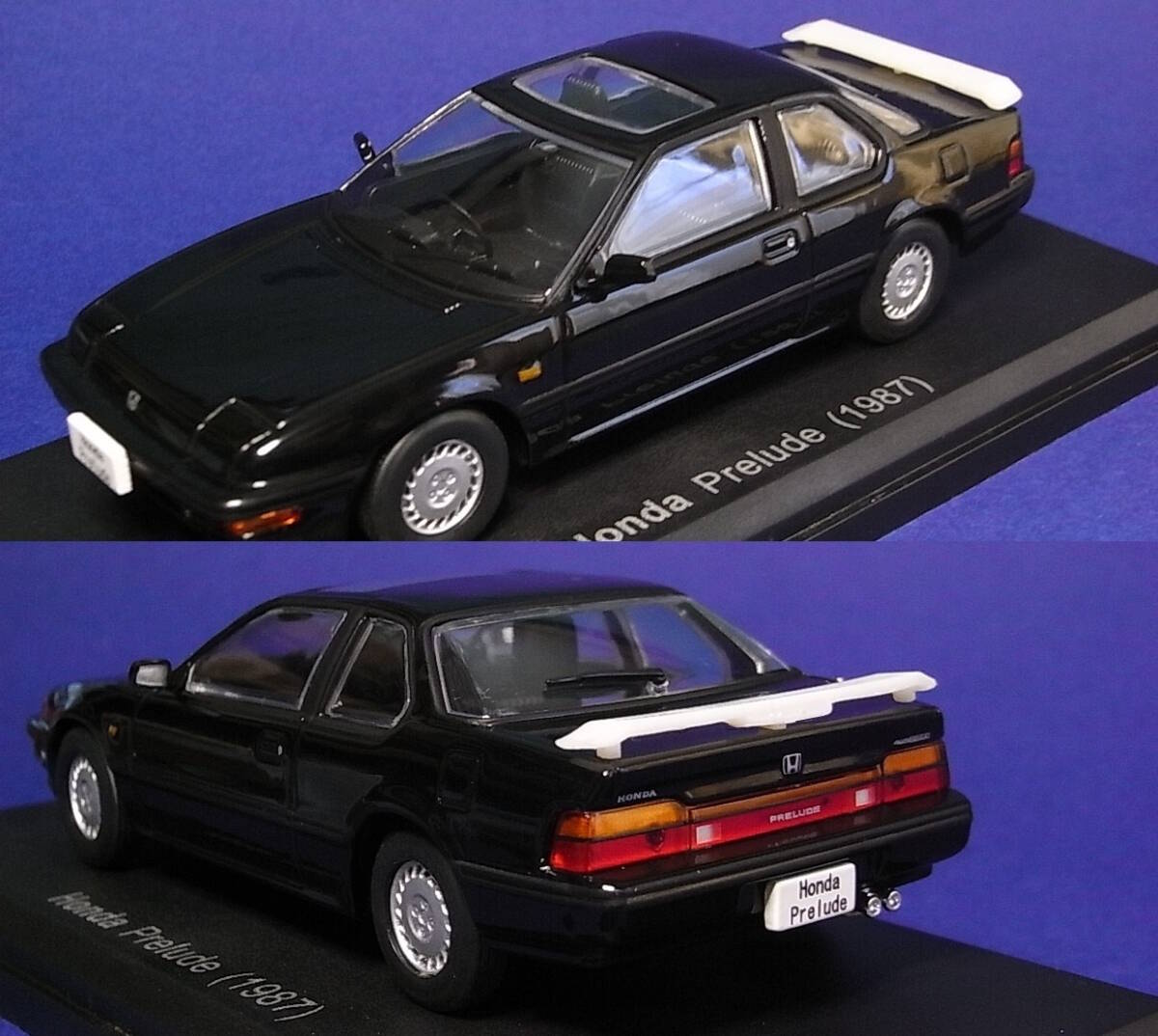 リアウィング リアスポ 10本セット 1/43 国産名車コレクション、グラチャン等 旧車 ミニカー 改造 カスタム_B取付け例