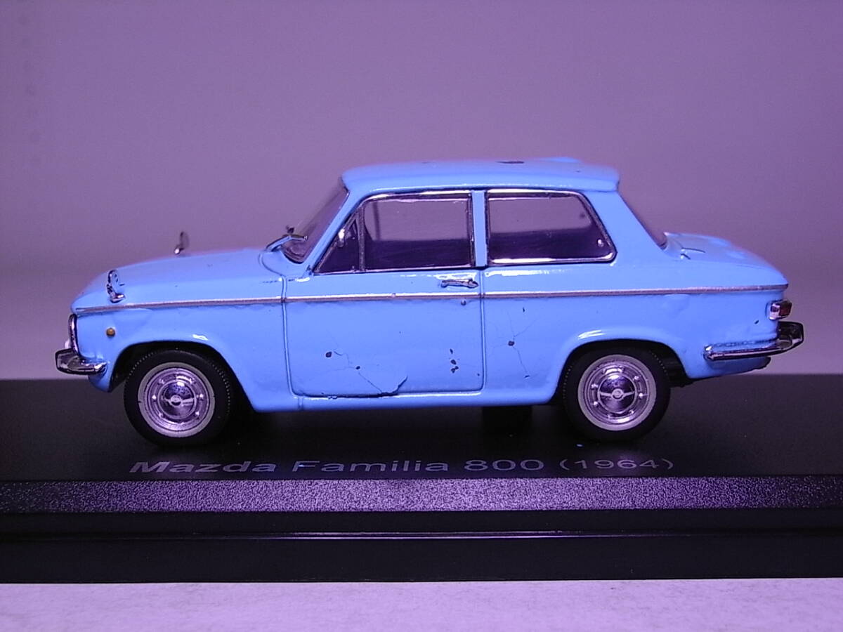 ◆マツダ ファミリア 800(1964) 1/43 国産名車コレクション アシェット ダイキャストミニカー 難あり 4_画像2