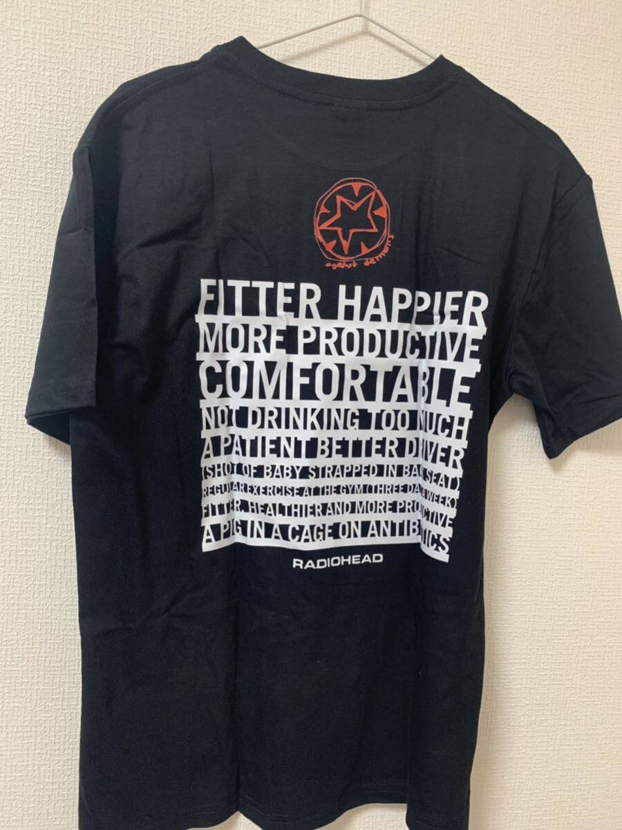 レディオヘッド Radiohead Tシャツ ブラック Lの画像3