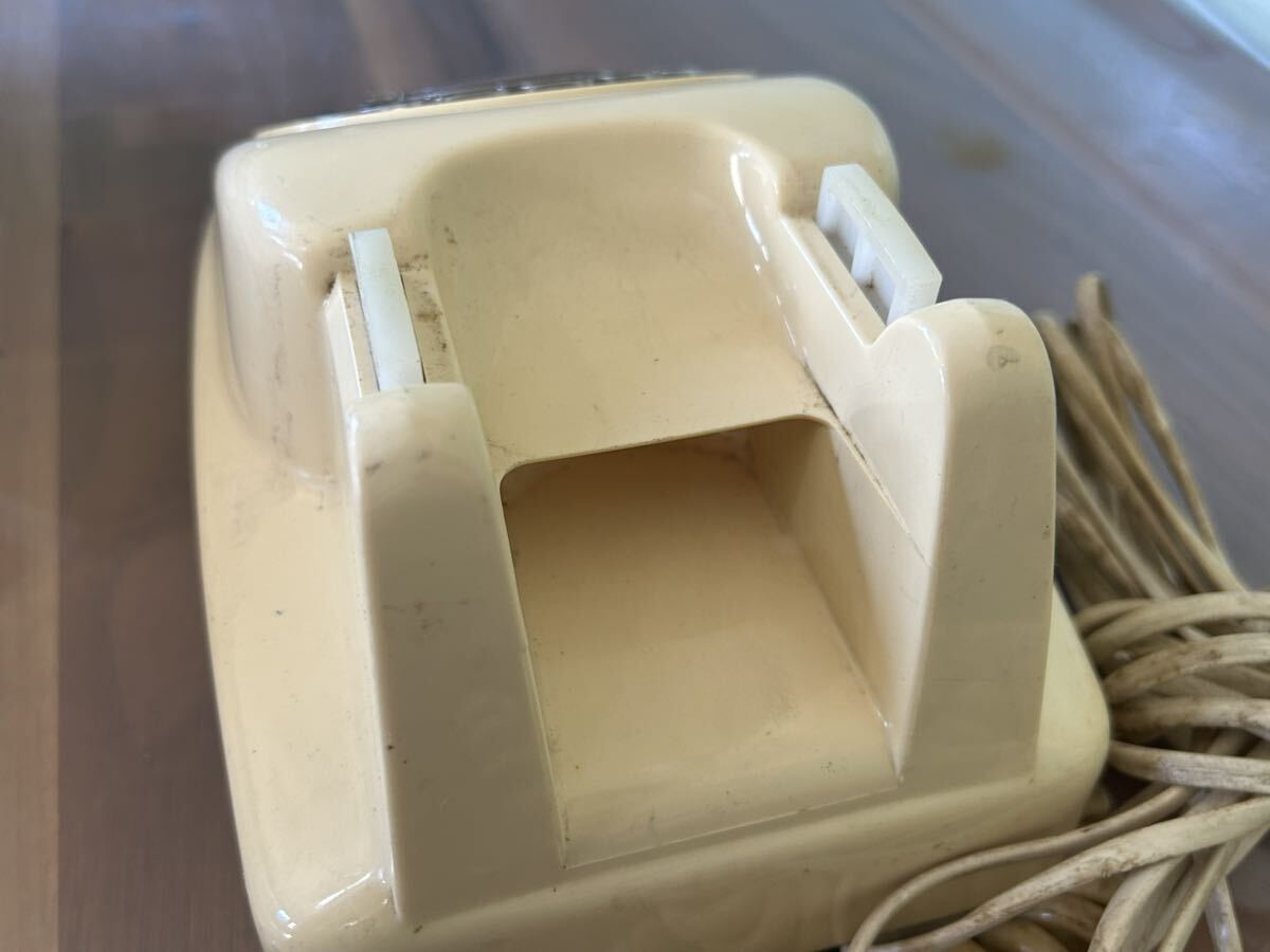  Japan electro- confidence telephone . company telephone machine dial type telephone machine white Showa Retro antique Mai pcs small articles 