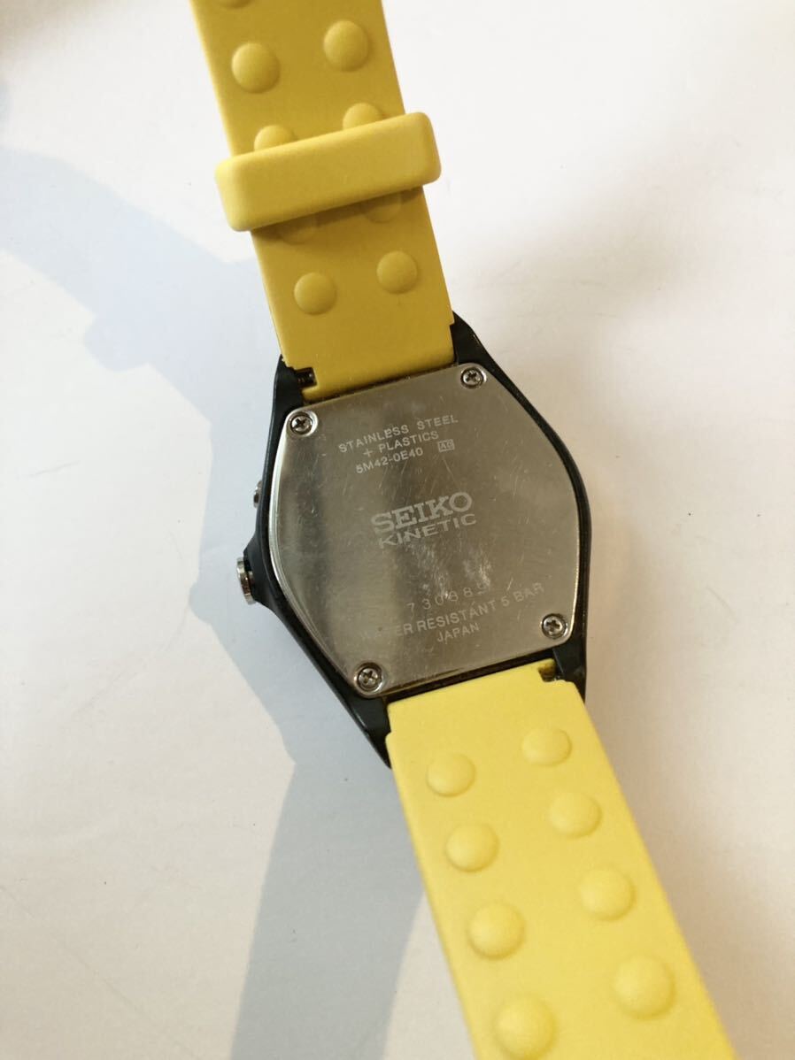 SEIKO セイコー　キネティック　ヨルグイゼックデザイン　腕時計 稼働 _画像5