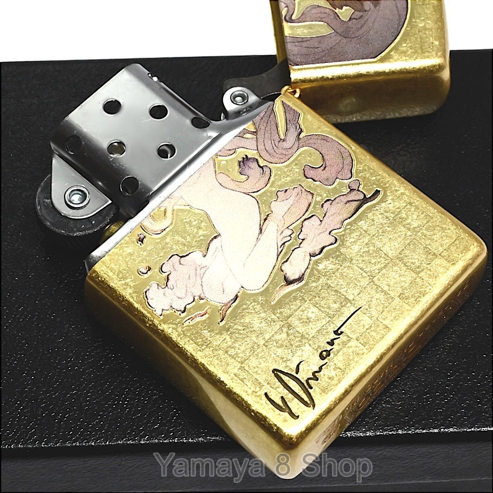 ZIPPO 天野喜孝 風神 K23金 バレル仕上げ ジッポー ライター_画像4