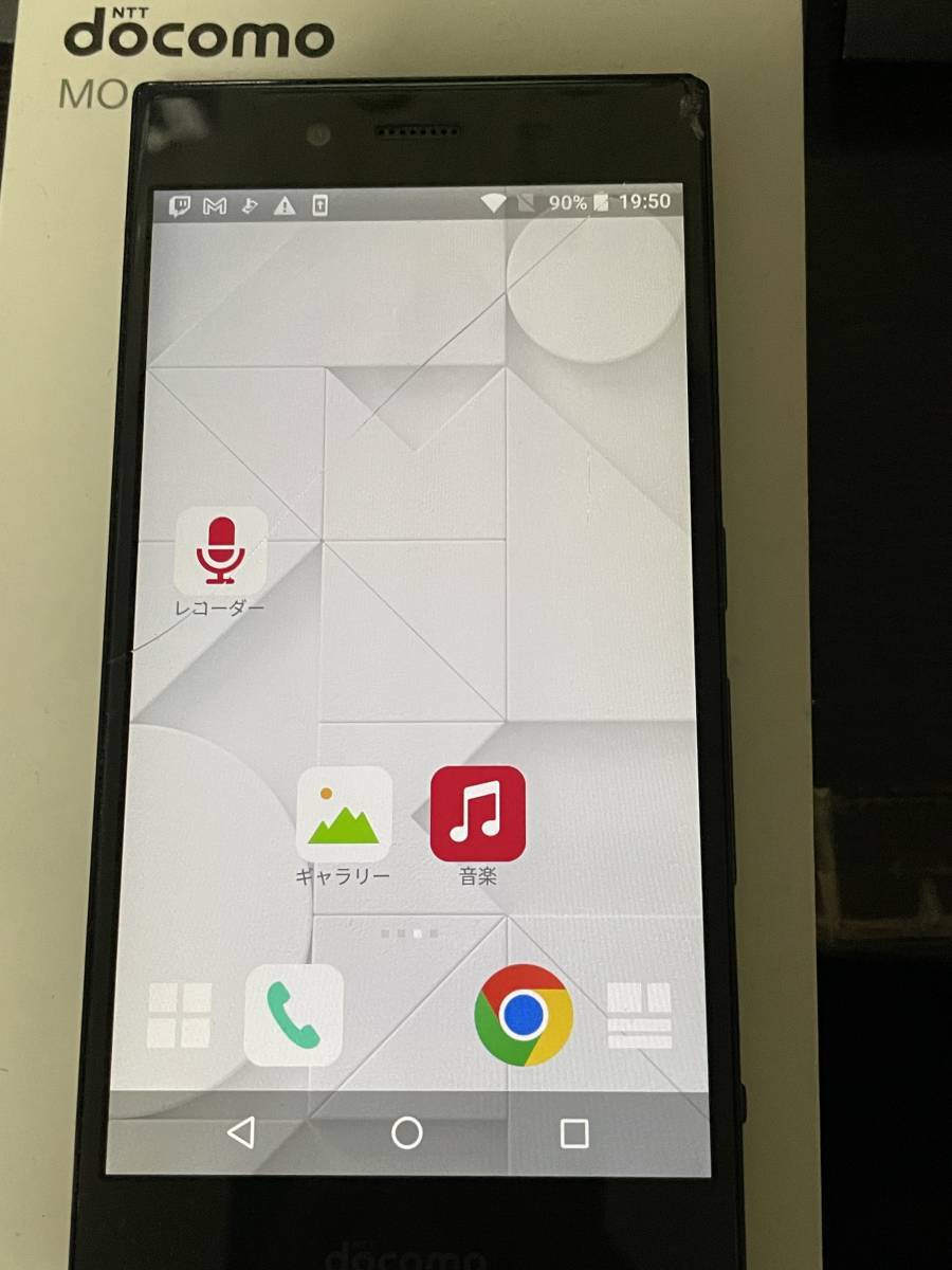 クリックポスト可　docomo ZTE MONO MO-01K ブラック ジャンク品　動作可能 制限○　白ロム_画像1