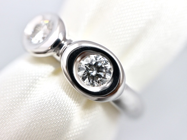 <CHAUMET Chaumet >750(WG) кольцо с бриллиантом [BNT6747]