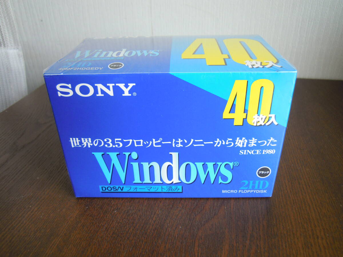 ◆SONY 3.5インチ 2HD フロッピーディスク 40枚 40MF2HDGEDV DOS/V対応◆未開封・送料込◆ _画像1