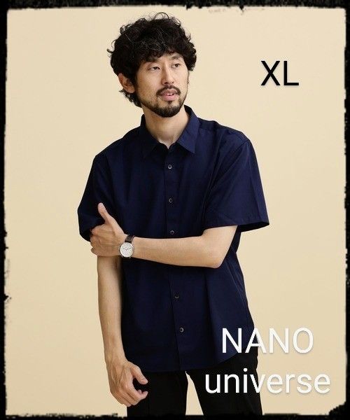 NANO universe【美品】LB.04/スタンダードレギュラーカラーシャツ／半袖