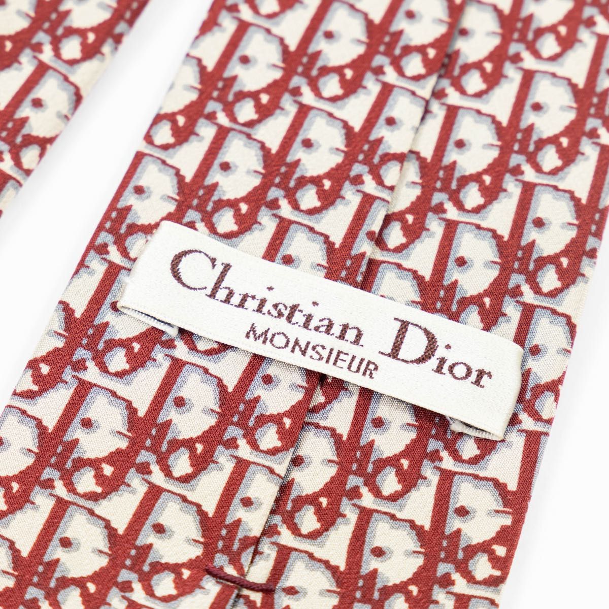 【Christian Dior】クリスチャンディオール　ネクタイ　トロッター柄　総柄　シルク