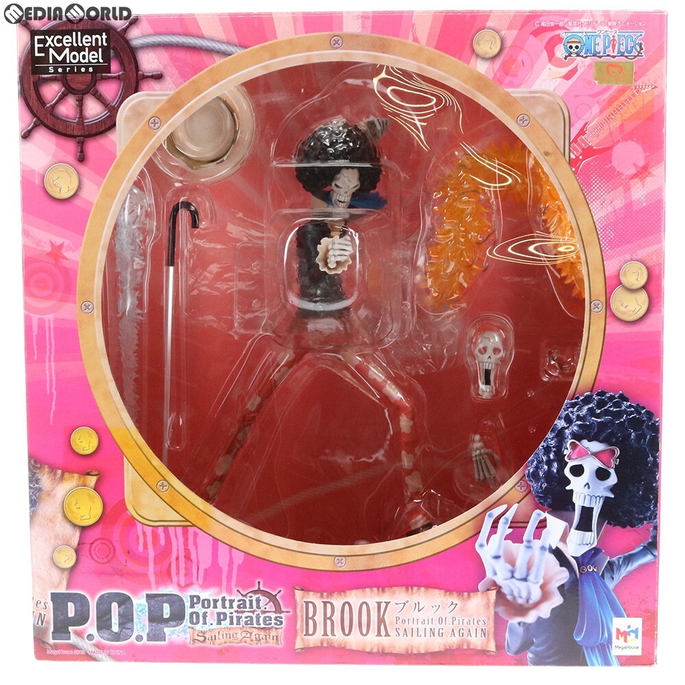 【中古】[FIG]Portrait.Of.Pirates P.O.P Sailing Again ブルック ONE PIECE(ワンピース) 1/8 完成品 フィギュア メガハウス(61140752)_画像1