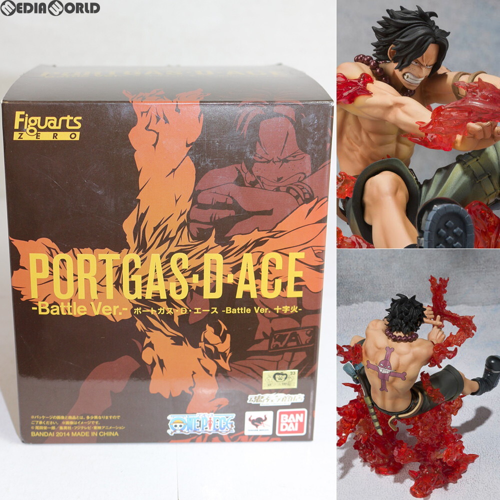 【中古】[FIG]魂ウェブ商店限定 フィギュアーツZERO ポートガス・D・エース -Battle Ver. 十字火- ONE PIECE(ワンピース) 完成品 フィギュ_画像1