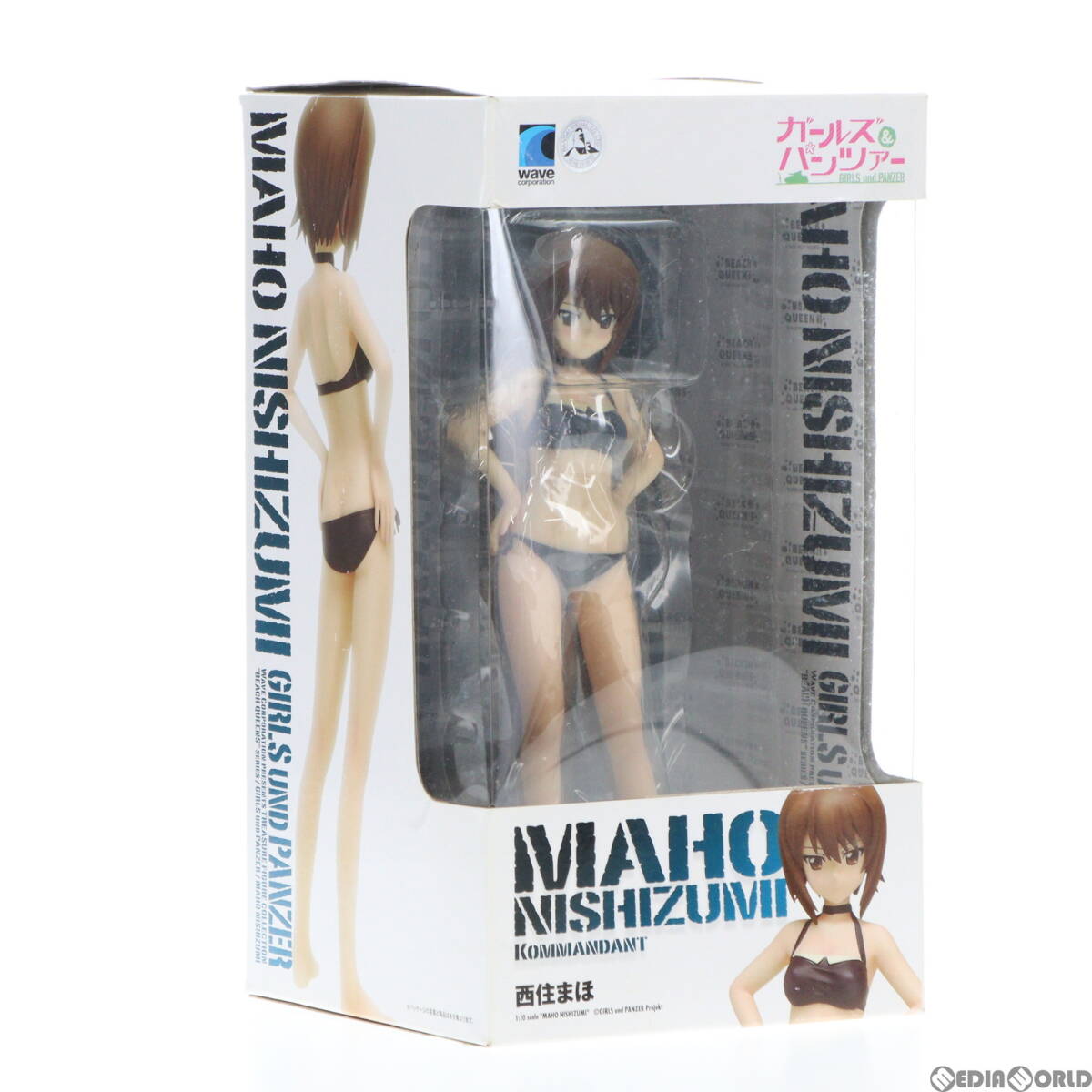 【中古】[FIG]BEACH QUEENS(ビーチクイーンズ) 西住まほ(にしずみまほ) ガールズ&パンツァー 1/10 完成品 フィギュア(NF-415) ウェーブ(WAV_画像2