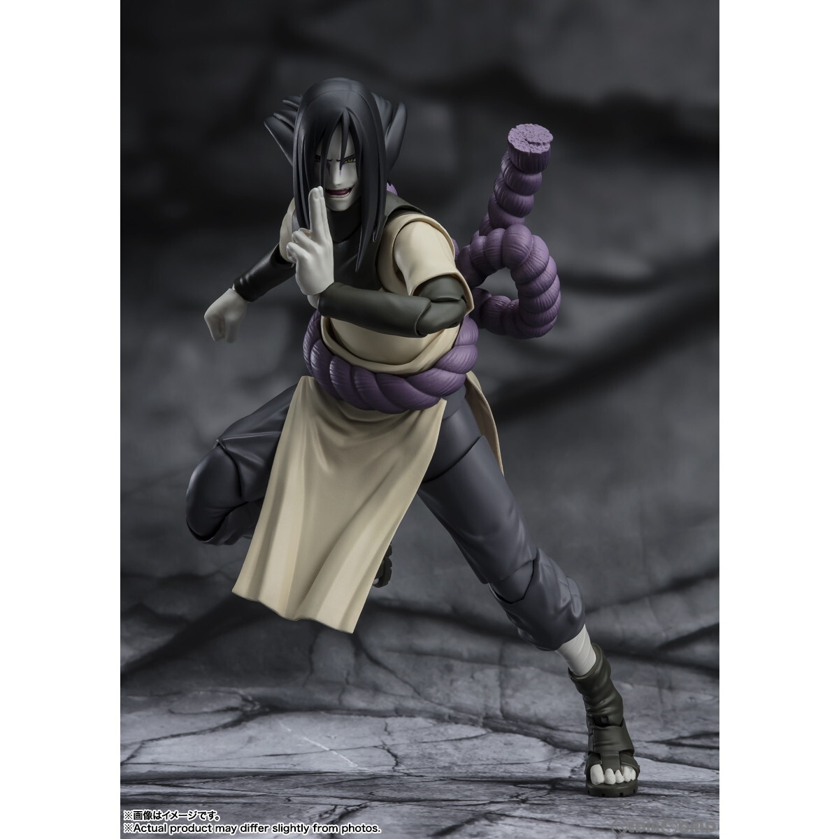 【中古】[FIG]S.H.Figuarts(フィギュアーツ) 大蛇丸(おろちまる) -永劫を求めし真理の探究者- NARUTO-ナルト- 疾風伝 完成品 可動フィギュ_画像3