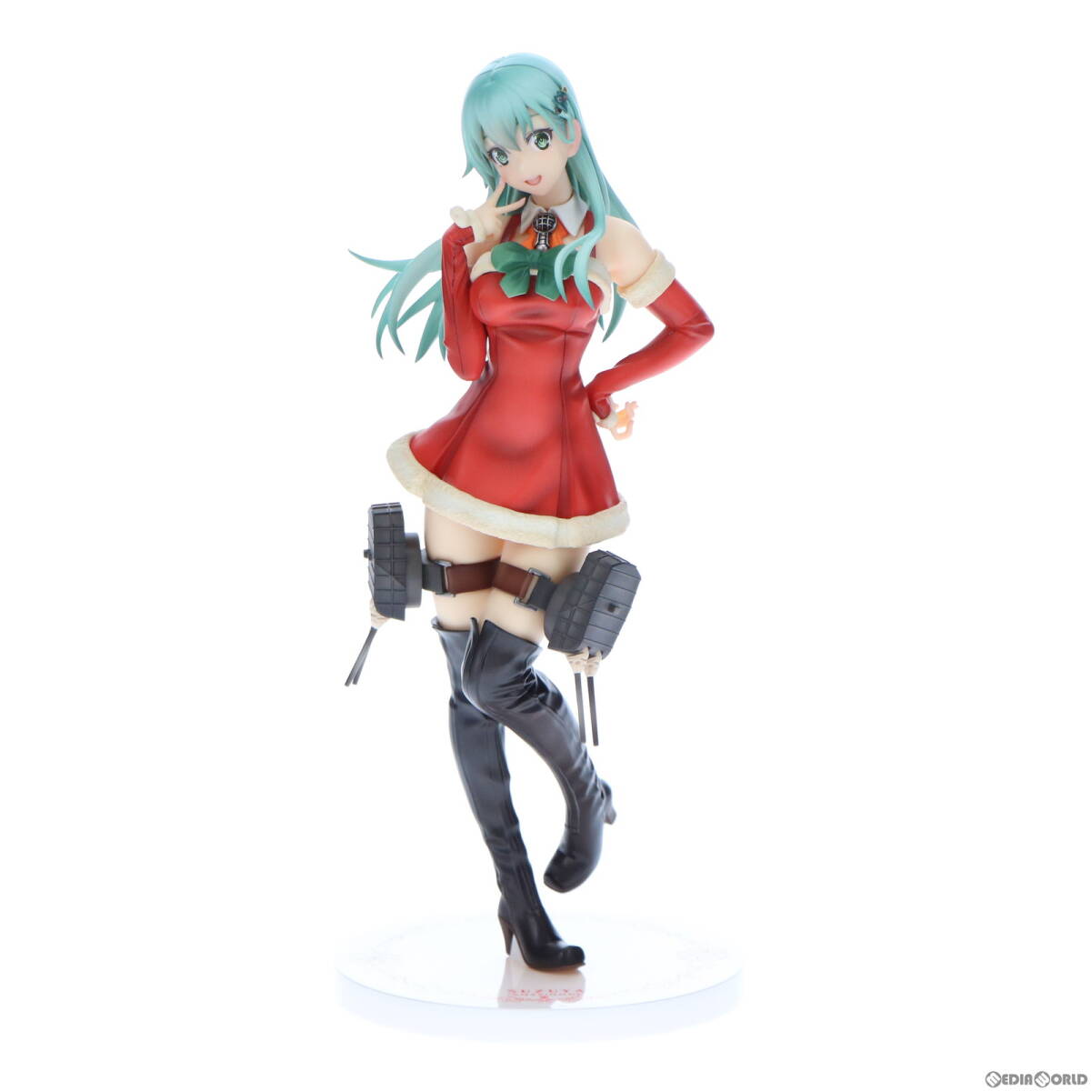 【中古】[FIG]鈴谷【Xmas】mode 限定版 艦隊これくしょん -艦これ- 1/7 完成品 フィギュア ホビージャパン誌上通販&オンラインショップ限定_画像1