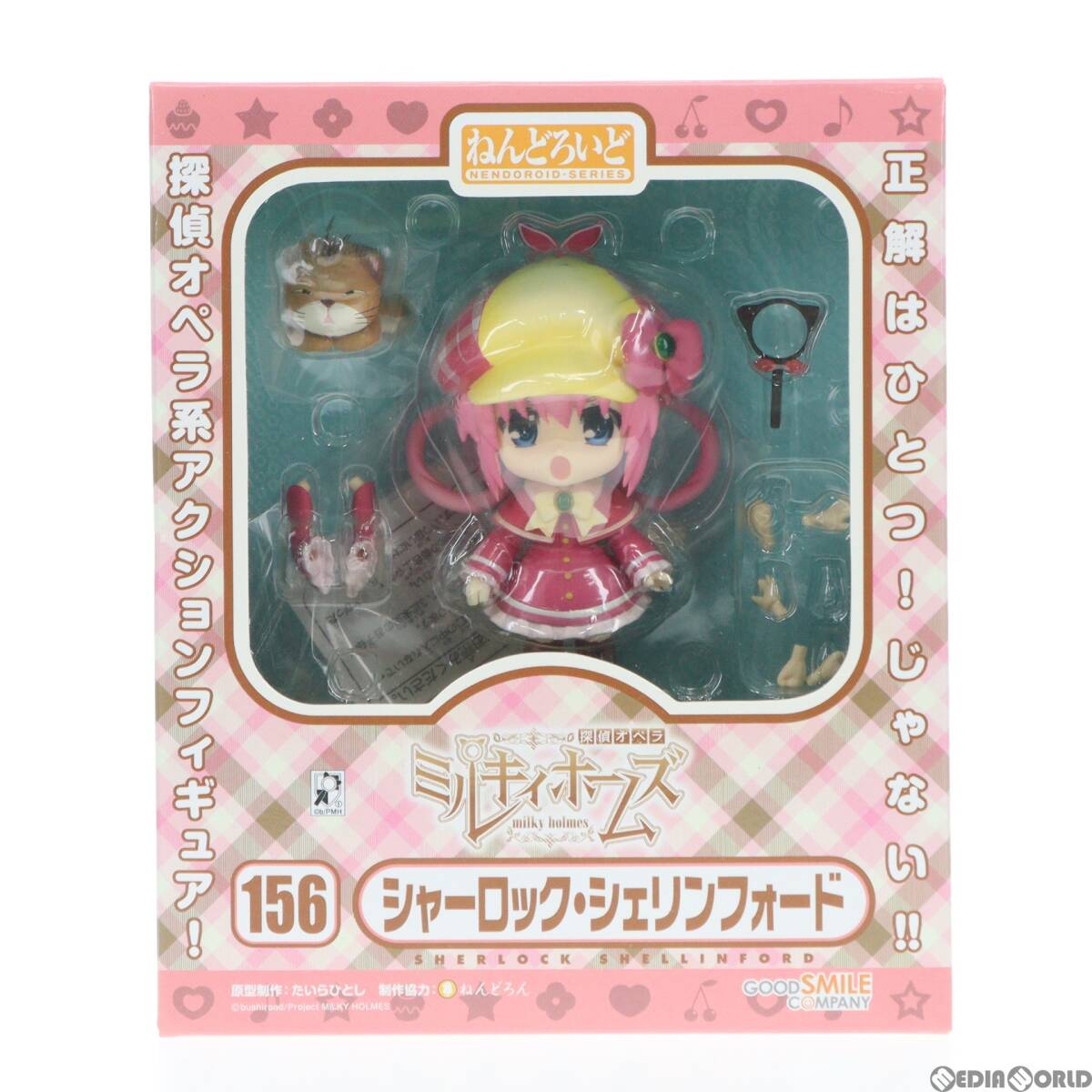 【中古】[FIG]ねんどろいど 156 シャーロック・シェリンフォード 探偵オペラ ミルキィホームズ 完成品 可動フィギュア グッドスマイルカン_画像1