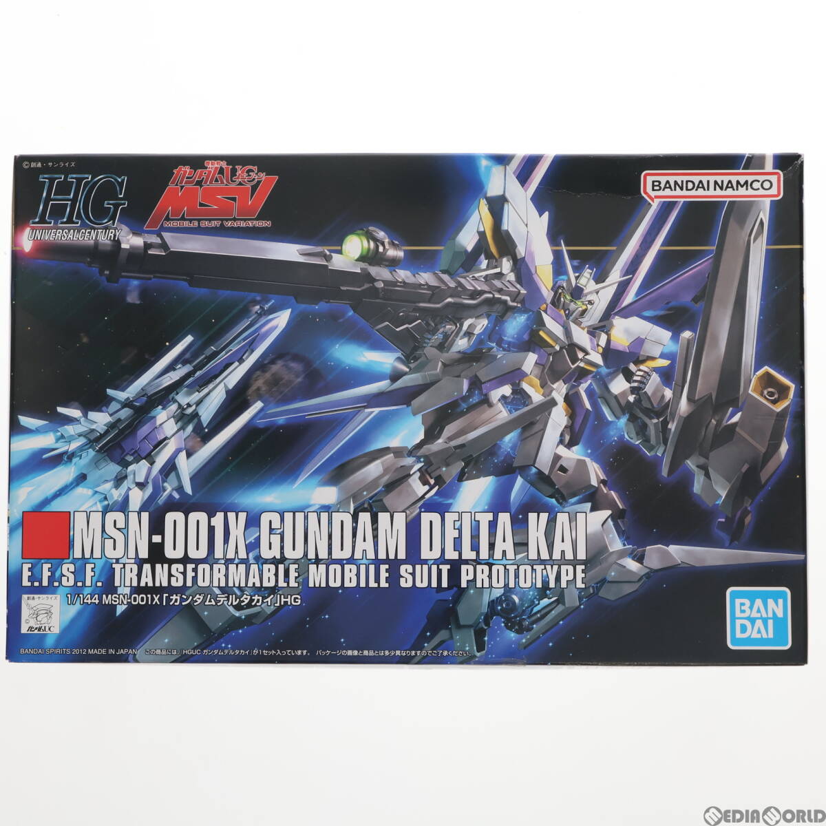 【中古】[PTM]HGUC 1/144 MSN-001X ガンダムデルタカイ 機動戦士ガンダムUC(ユニコーン) MSV プラモデル(5060678) バンダイスピリッツ(6304_画像1