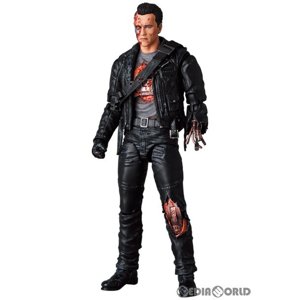 【中古】[FIG]マフェックス No.191 MAFEX T-800(T2:BATTLE DAMAGE Ver.) ターミネーター2 完成品 可動フィギュア メディコム・トイ(6114773_画像2