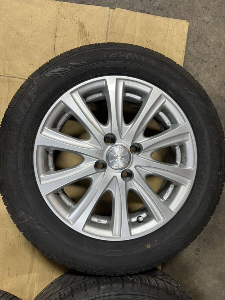 1 иен прямые продажи spew groove шероховатость гора 175/65R15 колесо с шиной Dunlop ena save aqua feel da- Spade Porte Vitz Fit 