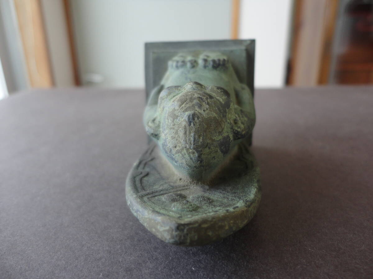 コレクター放出品：古いビリケン 銅製 幸福の神様 縁起物 大阪通天閣の画像6