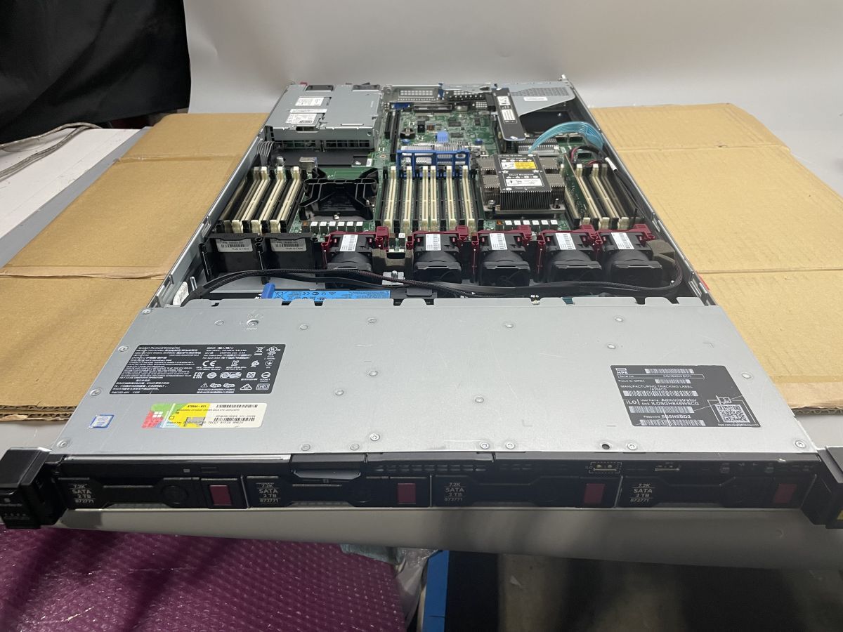 ★1円スタート★HP StoreEasy 1460 Xeon Bronze 3104 8GB 2TB×4基★現状引き渡し★OS無★BIOS起動までの動作確認★の画像2