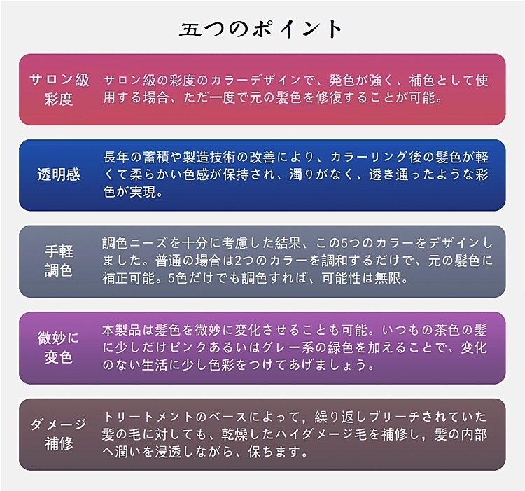 Kamimai　カミマイ　カラートリートメント　全5色　25ｇ ヘアカラー　カラーバター　色落ち補う　（２個セット） _画像8