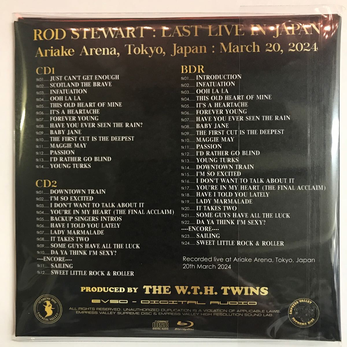 ROD STEWART / LAST LIVE IN JAPAN「最後のホイッスル」(2CD+ボーナス)ありがとうロッド！プレスCD2枚組！完全限定品100セットのみ。の画像2