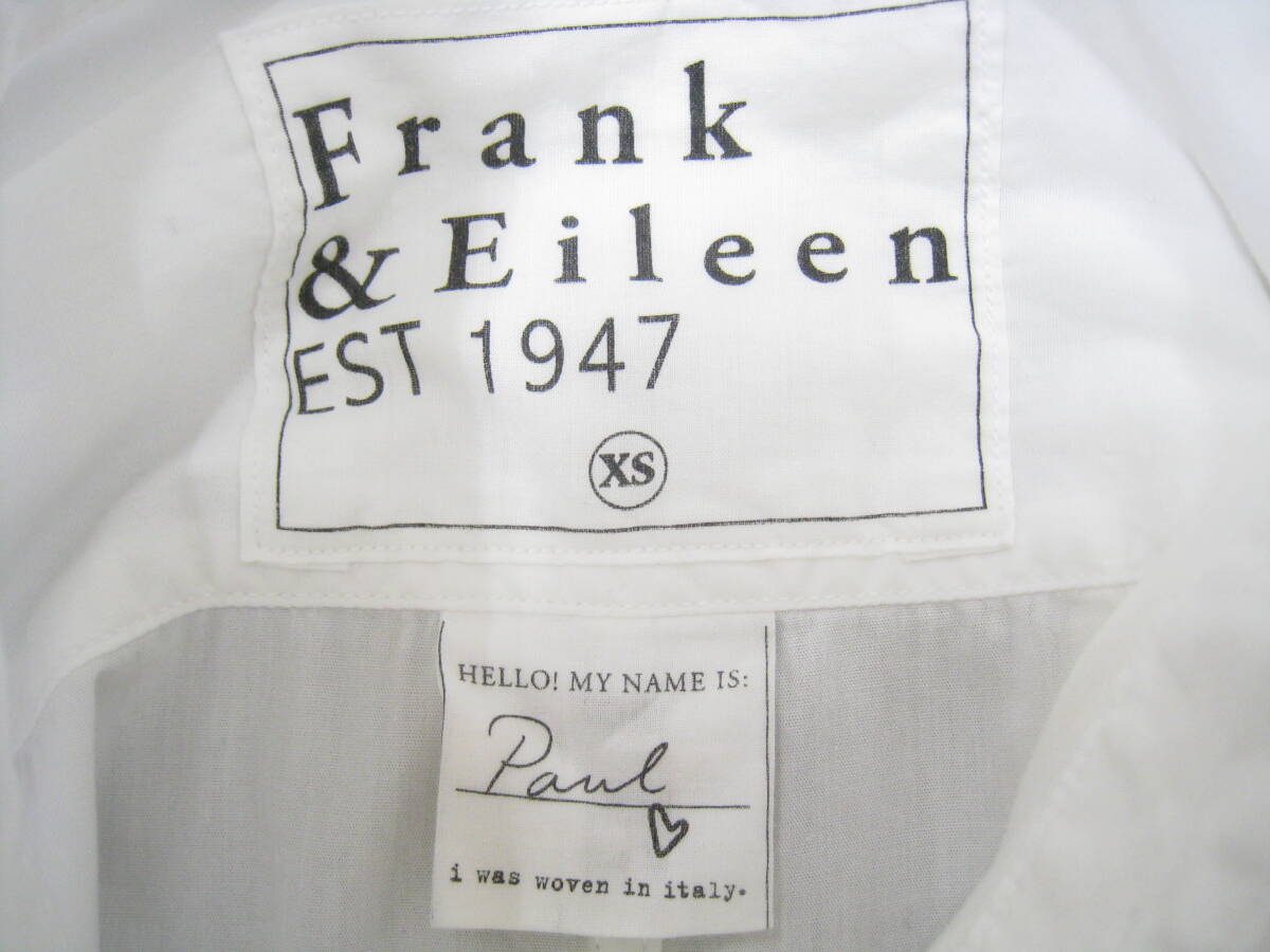Frank&Eileen◆フランクアンドアイリーン Paul イタリア製生地使用 コットン100％ 長袖 シャツ ブラウス USA製 サイズXSの画像6