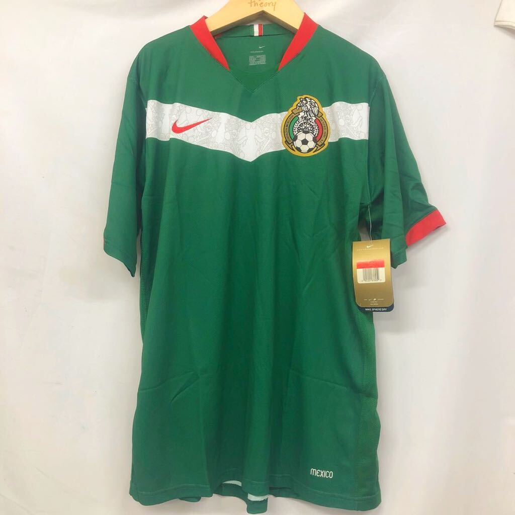 タグ付き未使用 メキシコ代表 2006 サッカー ユニフォーム 代表ユニ ドイツワールドカップ ナイキ NIKE ホーム Lの画像1