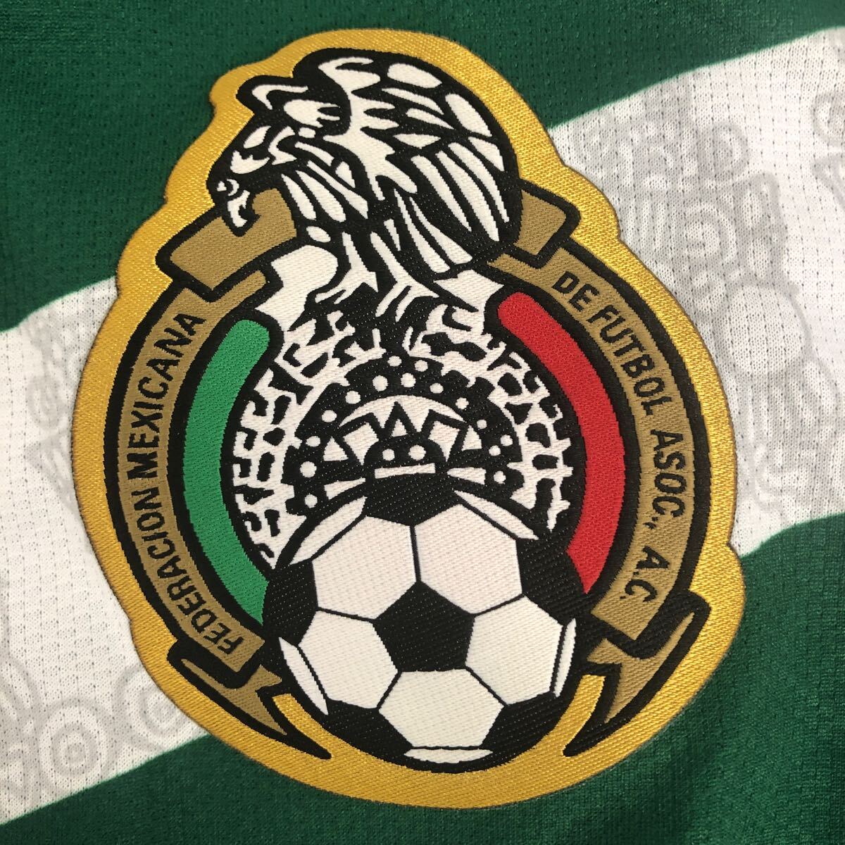 タグ付き未使用 メキシコ代表 2006 サッカー ユニフォーム 代表ユニ ドイツワールドカップ ナイキ NIKE ホーム Lの画像4