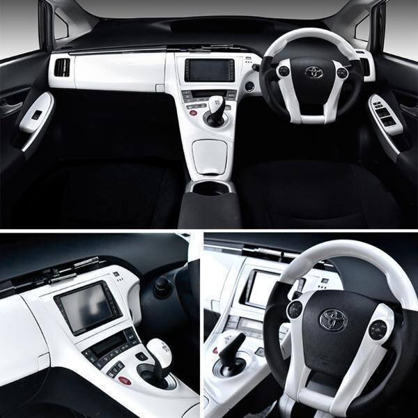 HELIOS ZVW 30 series 35 series Prius interior panel pearl white 19PC set new goods 7 -inch navi for white 