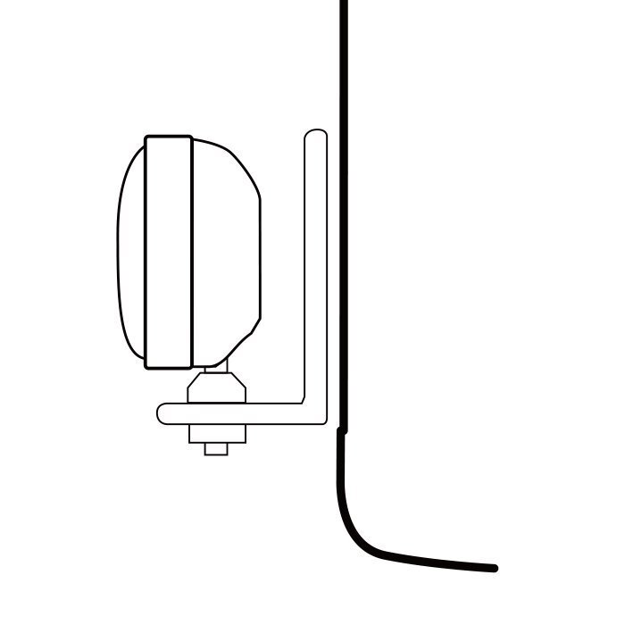 日野 グランド プロフィア 後期 フォグ ランプ ステー ステンレス 2枚セット 新品 エアループ プロフィア H19.6～H29.5の画像3