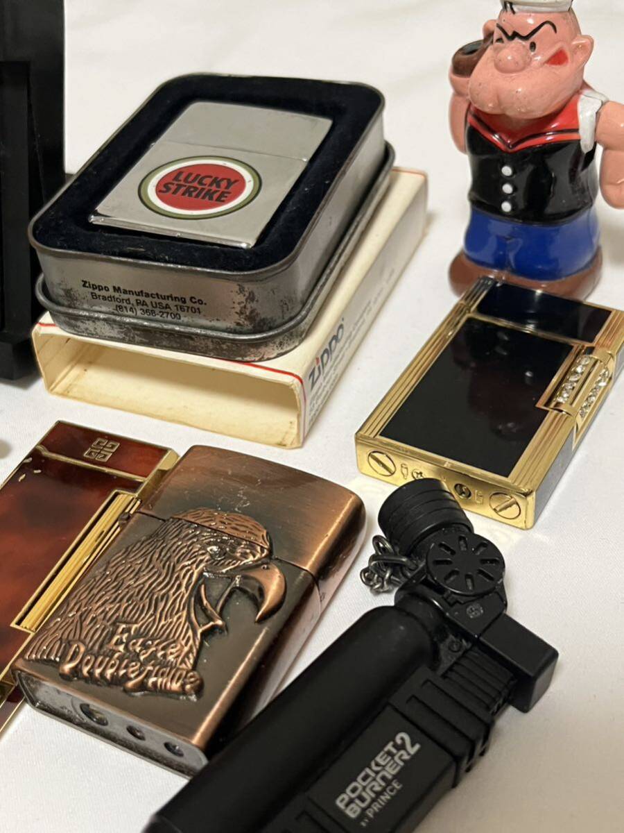 zippo S.T.Dupont GIVENCHY dunhill ライター　ジッポ　デュポン　ジバンシー　ダンヒル　まとめ売り　ジャンク　タバコ　喫煙具_画像3