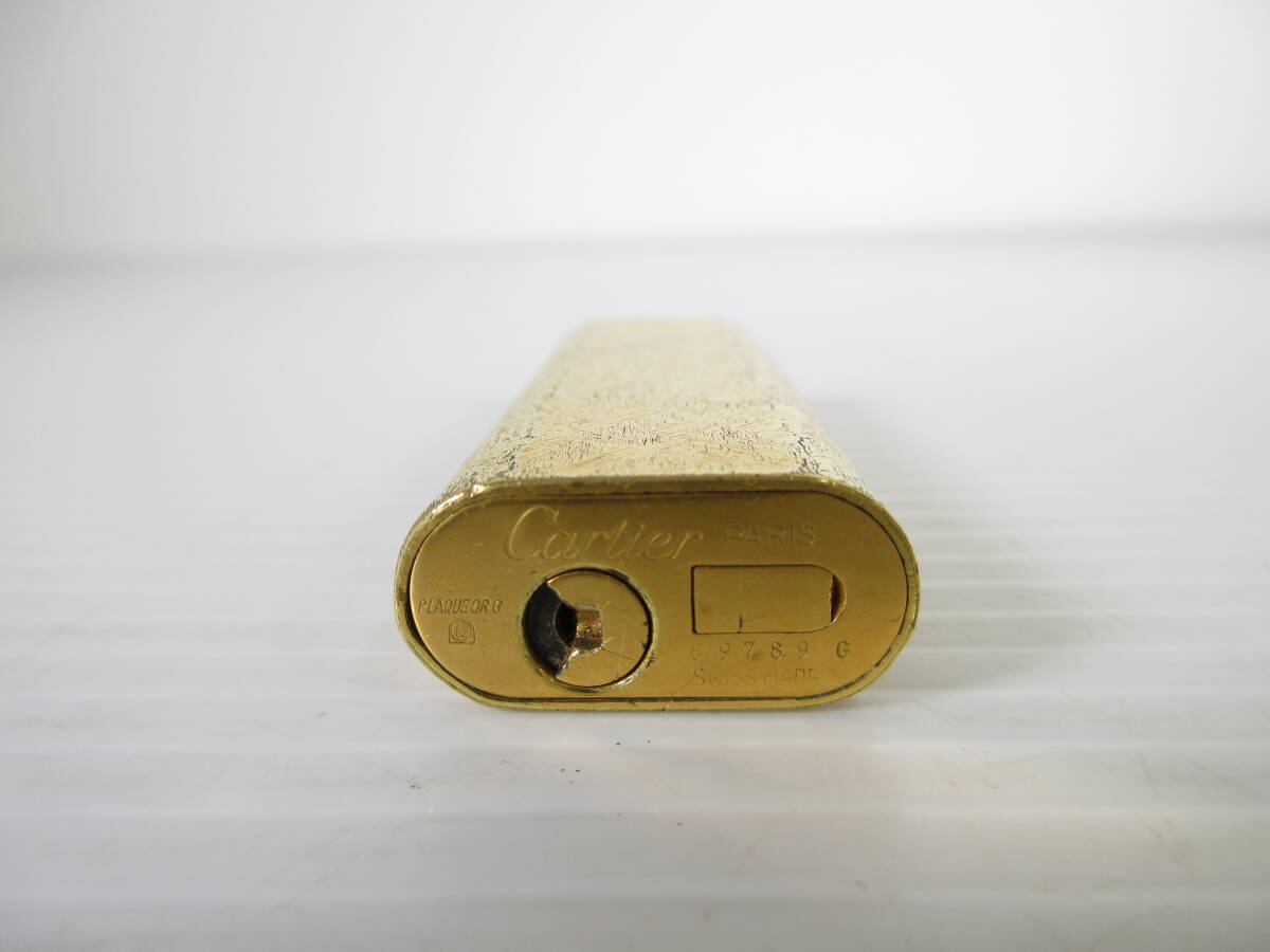 2404012-002 Cartier カルティエ オーバル型 ガスライター ゴールドカラーの画像3