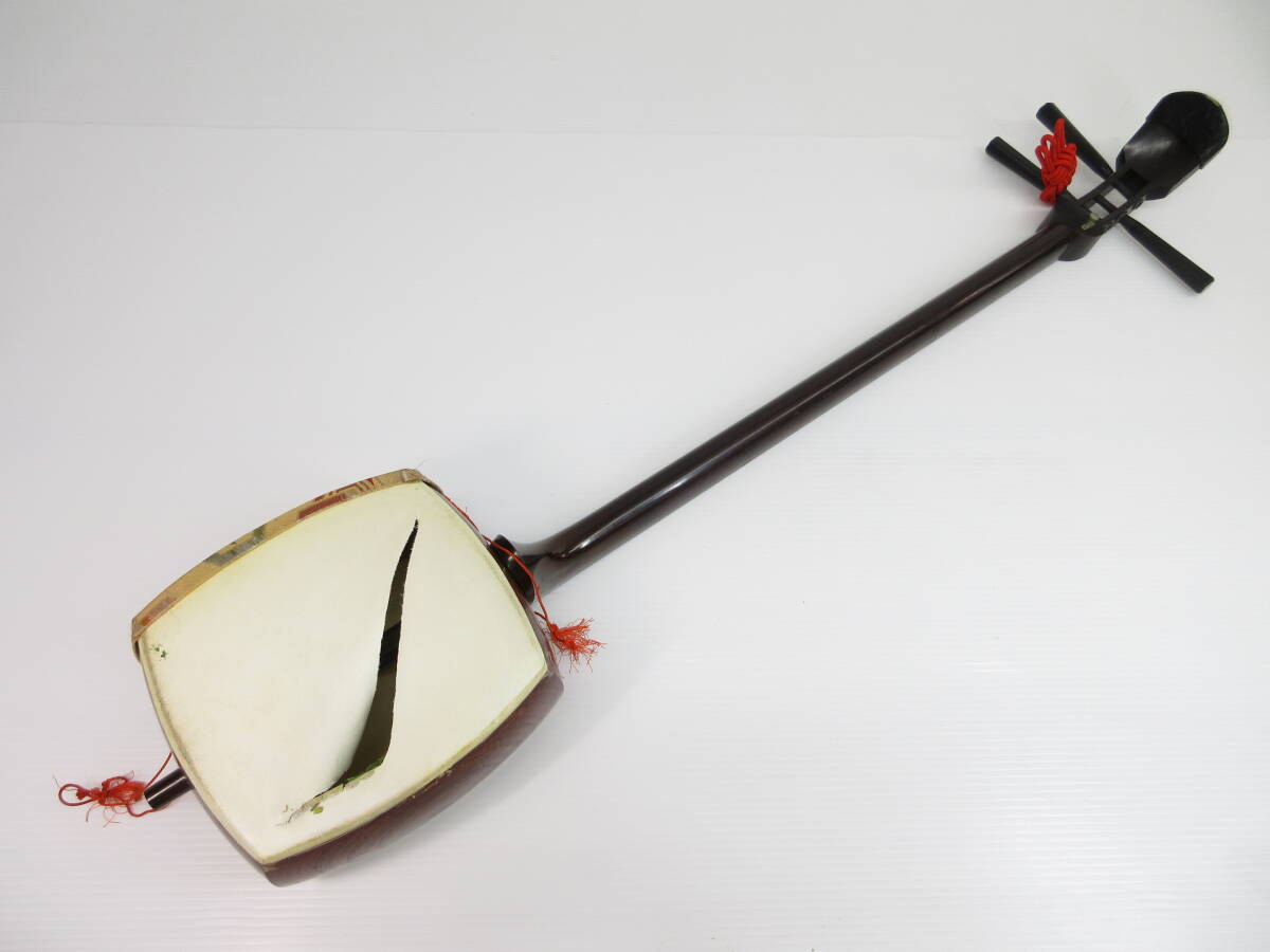 2404601-071 традиционные японские музыкальные инструменты shamisen средний . восток ...K18? печать иметь . криптомерия туловище золотой ho zo общая длина примерно 95.5cm жесткий чехол есть 