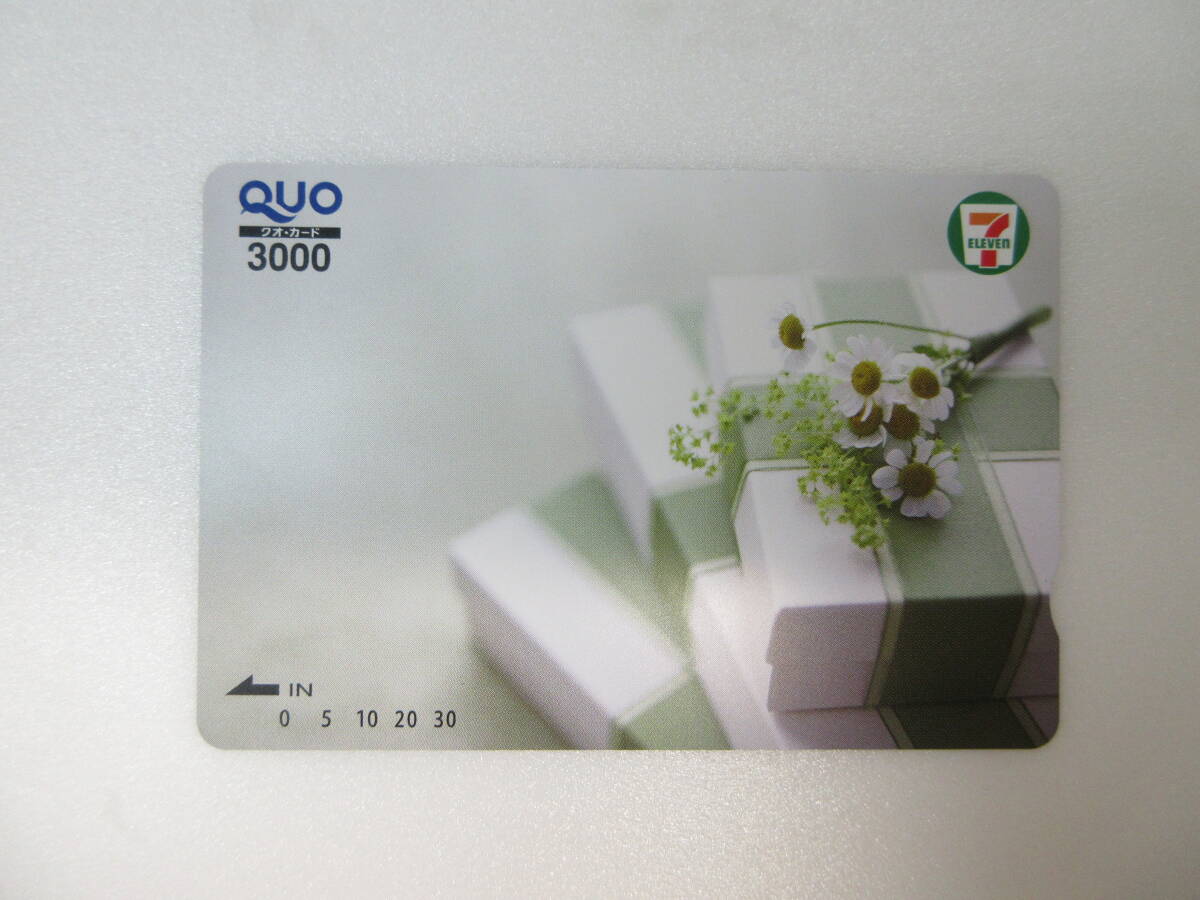 2404604-026 QUO card QUO card 3000 jpy ×1 sheets unused shop front issue minute 