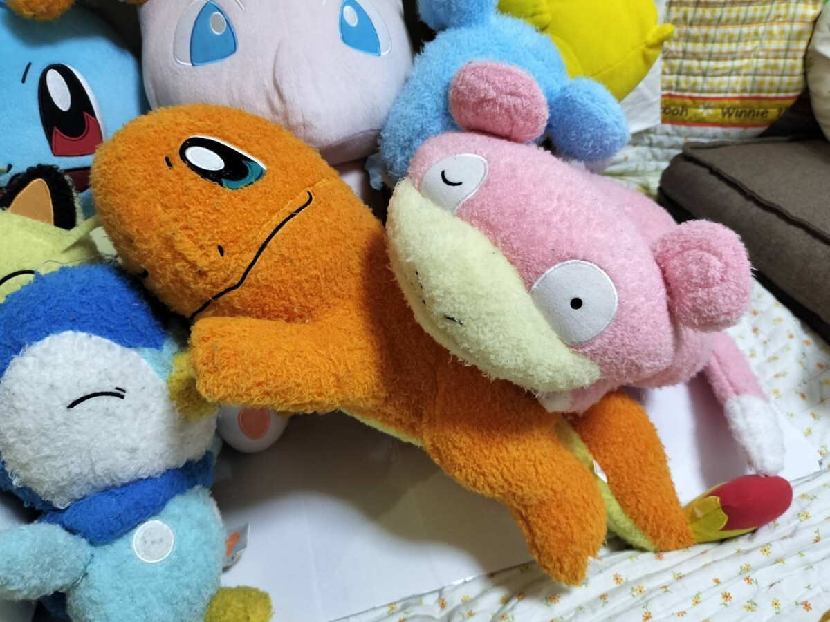 ポケモン ぬいぐるみ ピチュー メッソン ポッチャマ パモット リザードン ミュウ ゼニガメ ピカチュウ ウパー リュック 23点セット_画像4