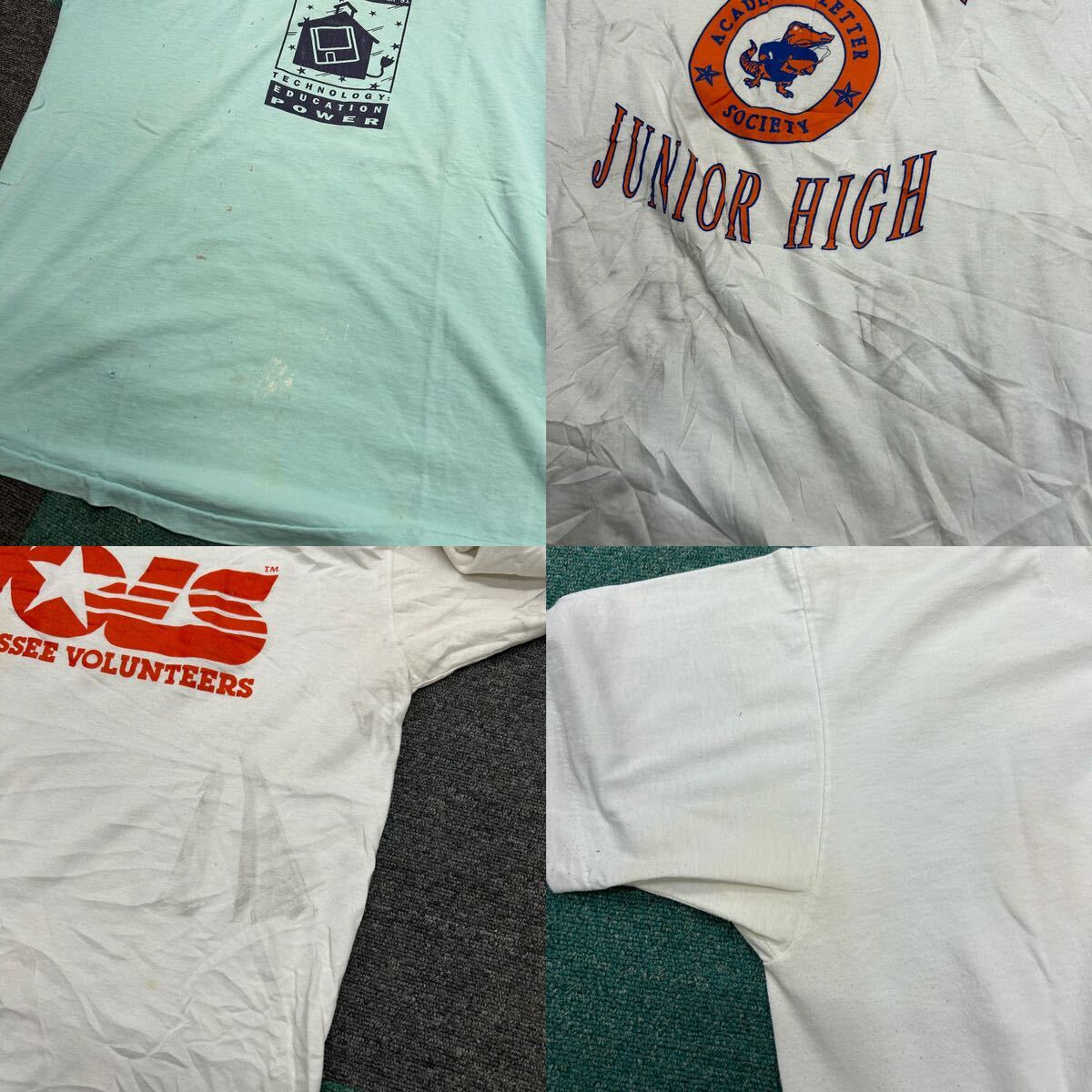 USA古着卸 まとめ売り 90年代 ビンテージTシャツ 24枚 シミ 汚れありB品 アメリカ製 米国製 ベール アソート_画像6