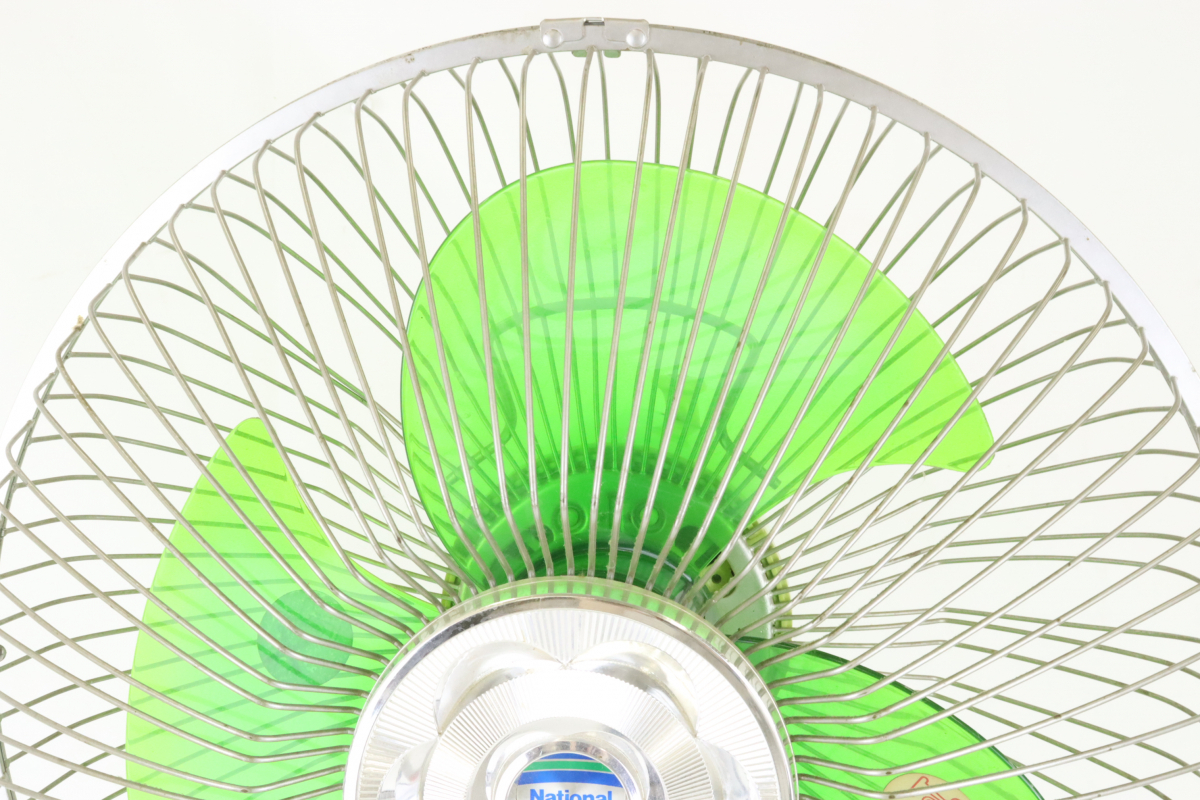 [ operation OK]National F-30H1M National 30 centimeter seat .. electric fan consumer electronics green feather diameter 30cm collection retro 005IFEIB53