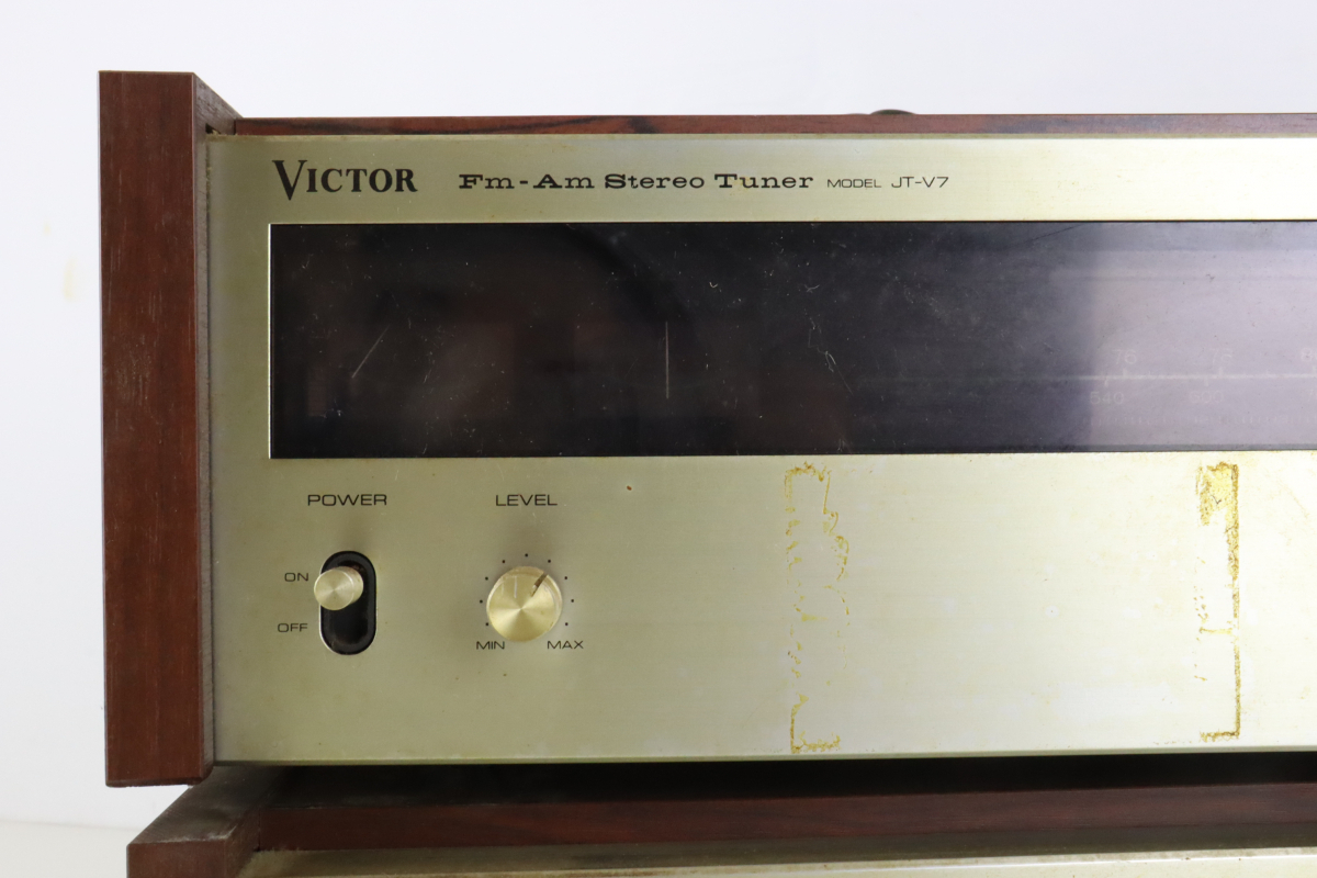 【通電OK】VICTOR JT-V7 MCA-V7B ビクター アンプ チューナー 4CH INTEGRATED AMPLIFIER FM/AM STEREO TUNER 003IDJIB26_画像2