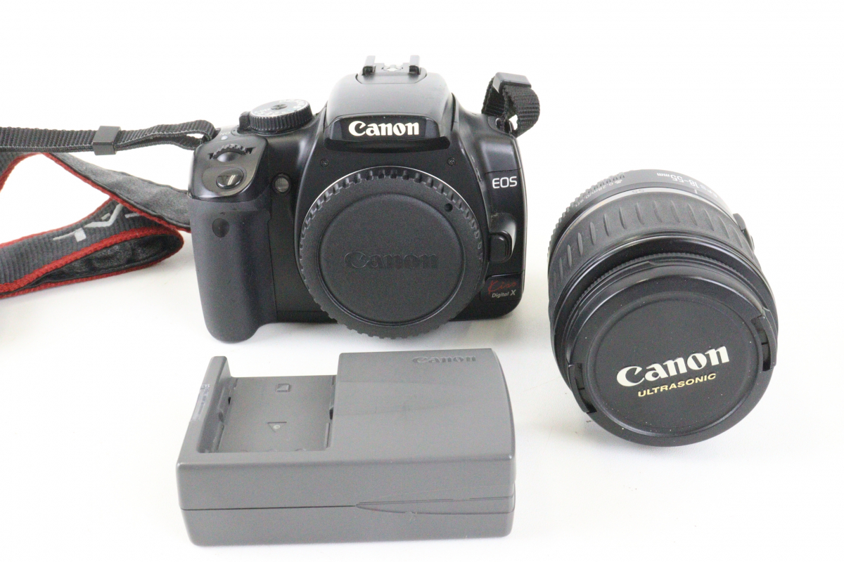 【動作確認OK】Canon EOS Kiss Digital X キャノン デジタル一眼レフ EFS 18-55mm 0.28m/0.9ft カメラ 一眼 撮影 写真 003IDEIK75_画像1