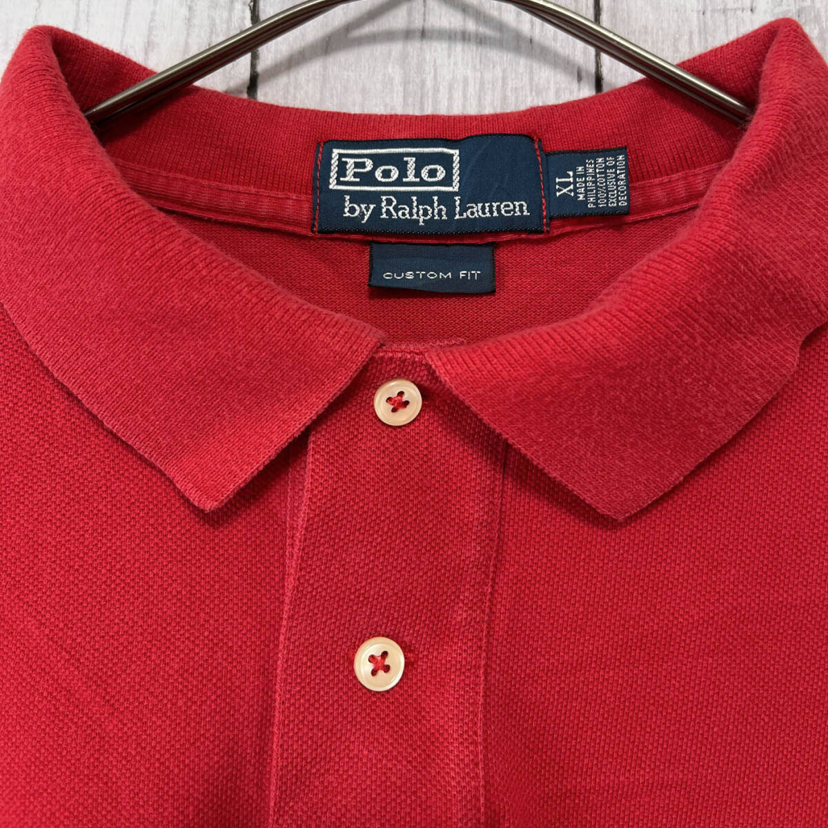 ラルフローレン Ralph Lauren 半袖 ポロシャツ メンズ ワンポイント コットン100% XLサイズ 5‐706_画像4