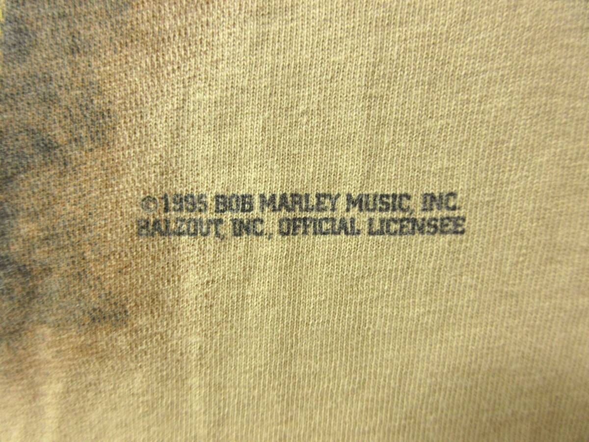 90s ビンテージ USA製【ボブ・マーリー】Mellow Mood バンドTシャツ anvilボディ Bob Marley レゲエTシャツ ボブマーレー アンビル_画像5