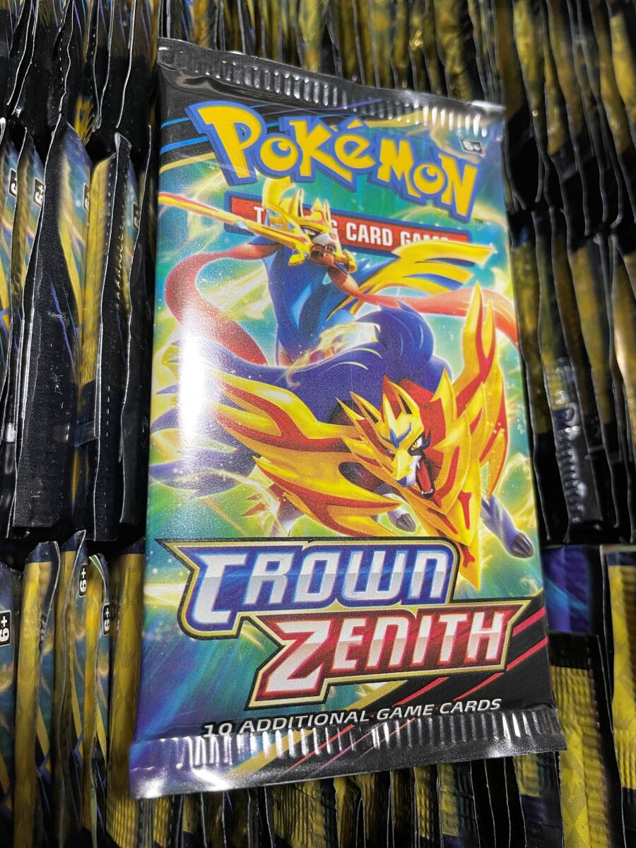 新品◆Pokemon ポケモン/トレーディングカードゲーム/Crown Zenith クラウン・ゼニス/１４４パック セット まとめて/並行輸入/送料無料_画像2