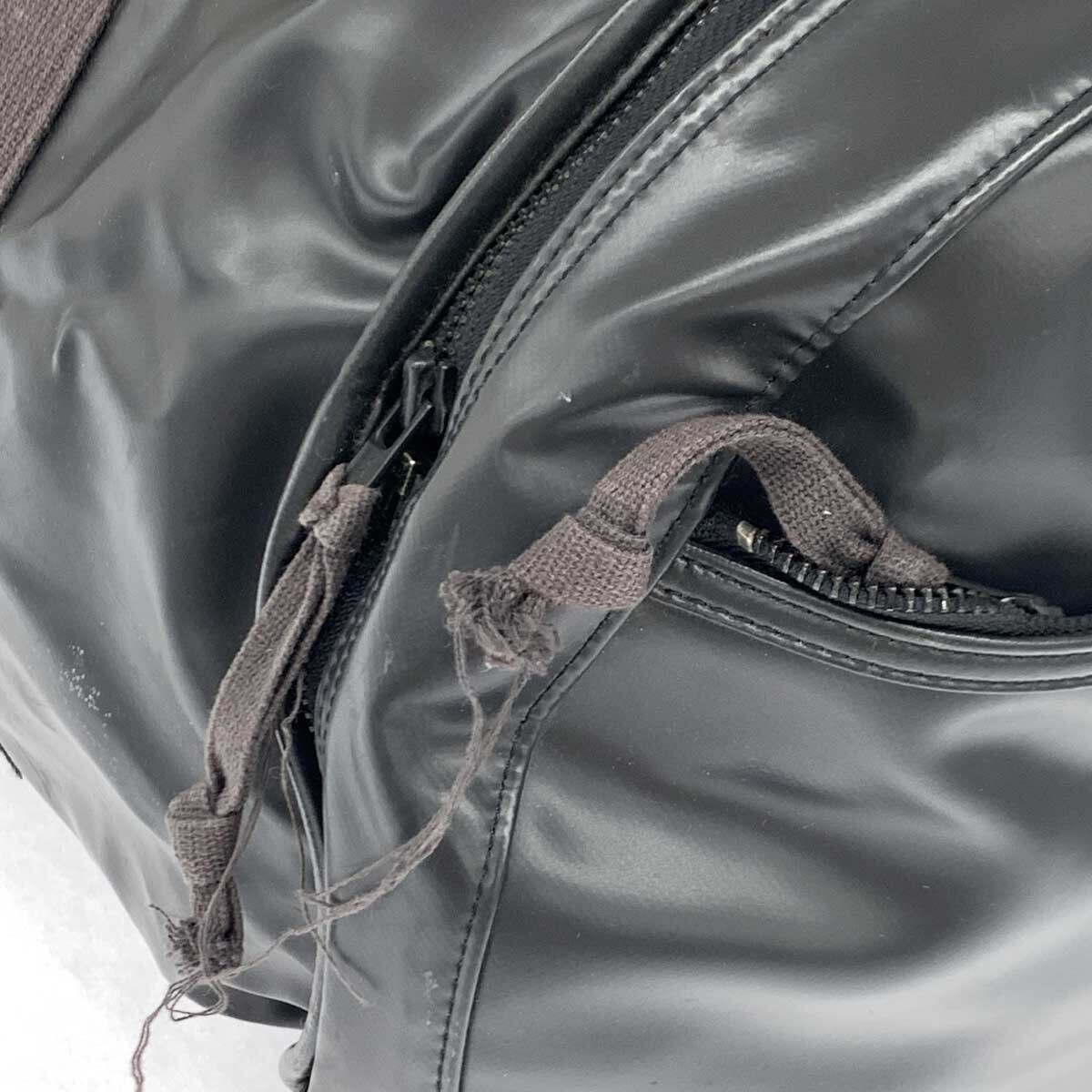 ◆LUGGAGE LABEL ラゲッジレーベル ボストンバッグ◆ ブラック PVC メンズ ドラムバッグ bag 鞄_画像8