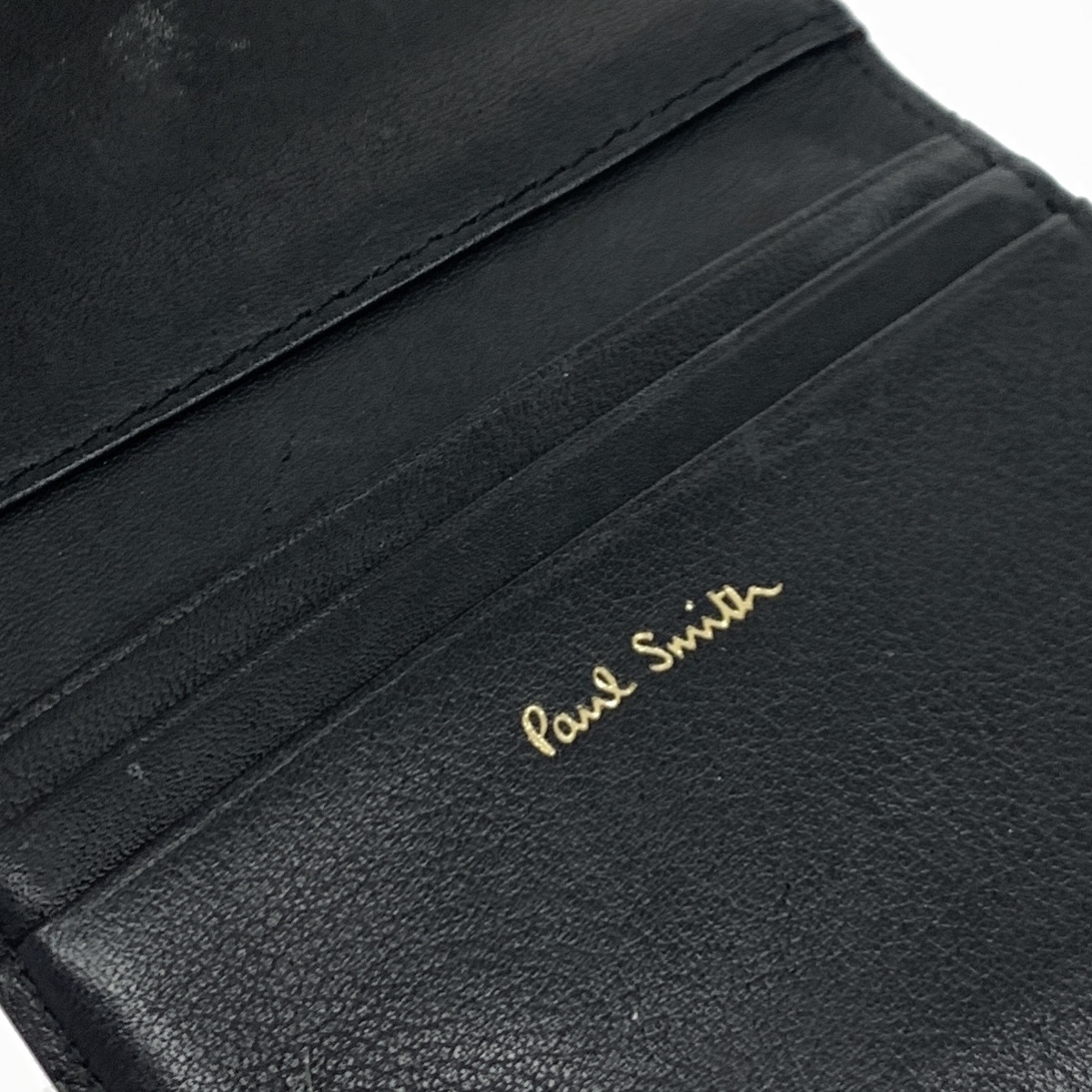 ◆Paul Smith ポールスミス 三つ折り財布◆ ブラック レザー がま口コインケース レディース ウォレット　服飾小物_画像7