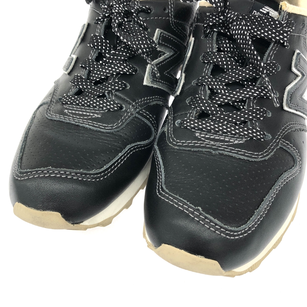 ◆new balance ニューバランス スニーカー US8◆WR996EBL ブラック レディース 靴 シューズ sneakers レザー_画像8