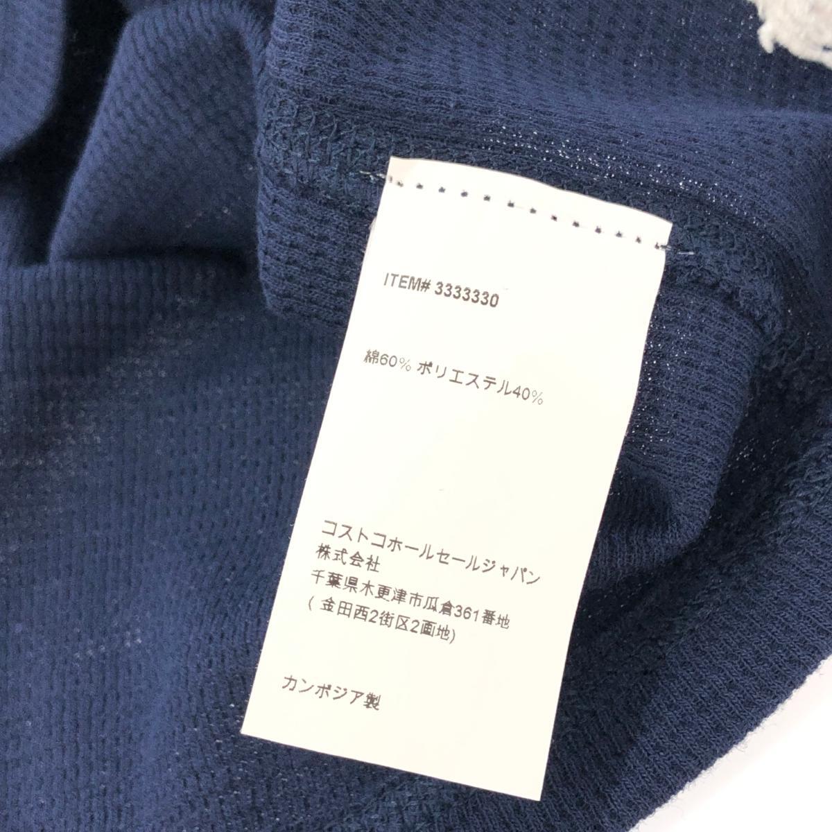 未使用品◆POLO RALPH LAUREN ポロラルフローレン 長袖カットソー Sサイズ◆ ネイビー コットン混 メンズ ロゴ刺繍 ワッフル トップス 20_画像6