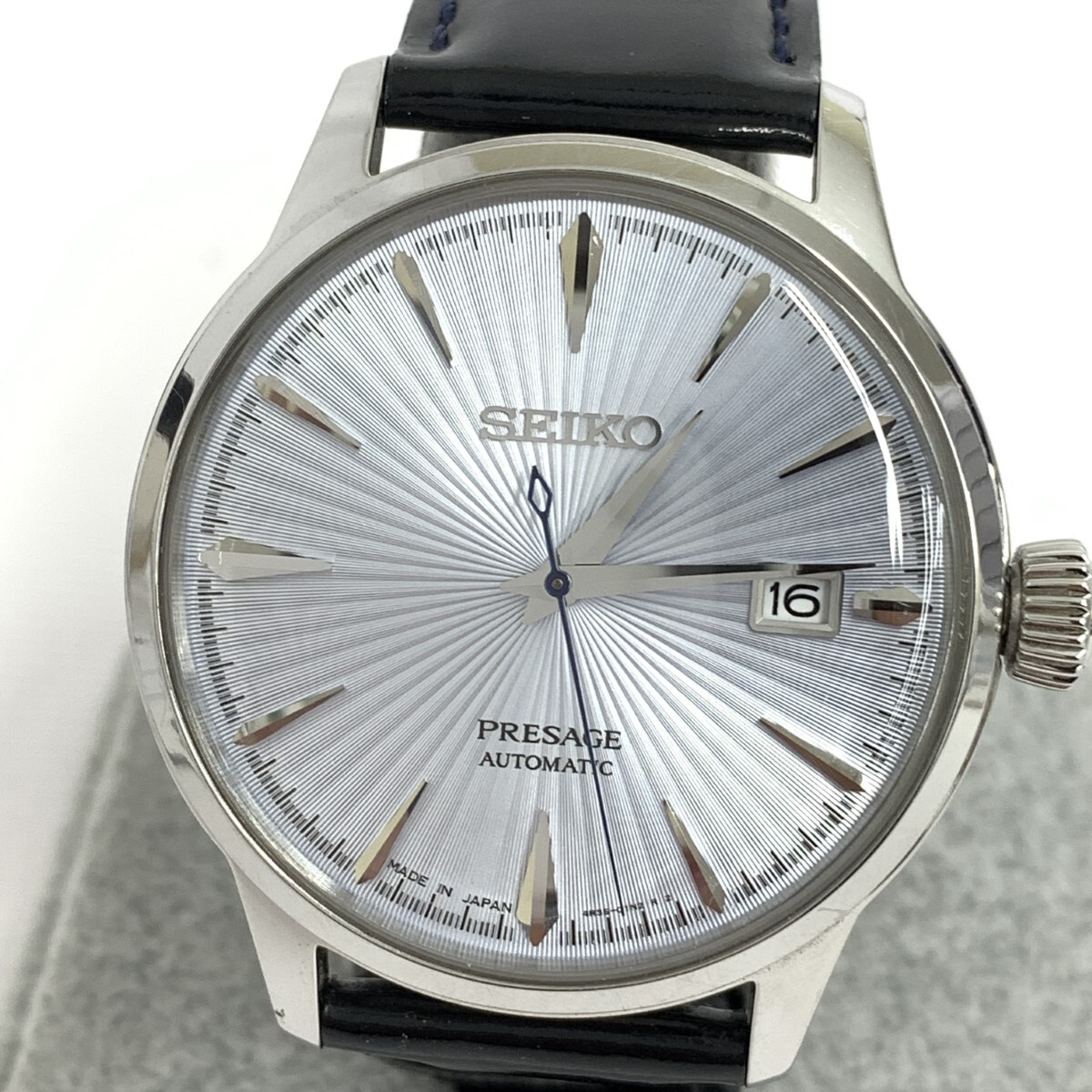 ◆SEIKO セイコー プレサージュ 腕時計 自動巻き◆4R35-01T0 ブラック/シルバーカラー SS×レザー メンズ ウォッチ watch_画像4