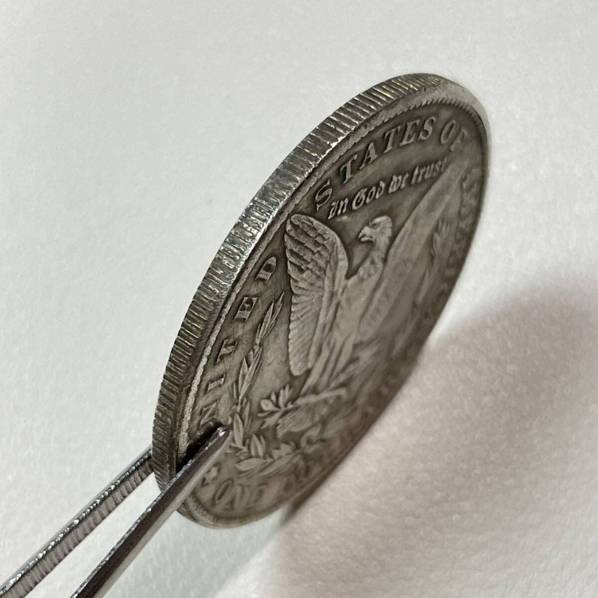アメリカ 硬貨 古銭 自由の女神 1892年 リバティ イーグル モルガン 13の星 コイン 重20.31g_画像3