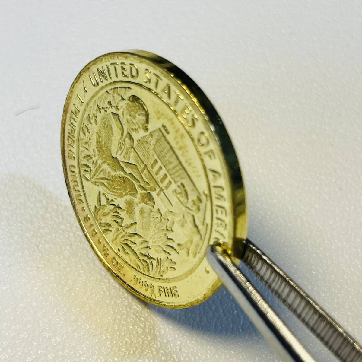 アメリカ 硬貨 古銭 第8代大統領 2008年 マーティン・ヴァン・ビューレン 1837-1841年 自由の女神 記念幣 コイン 重7.97g_画像3